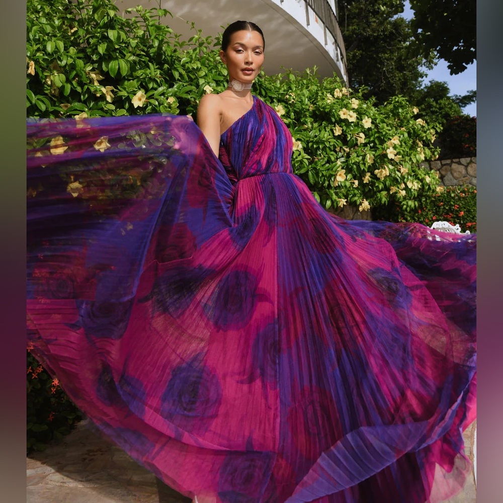 Hutch Tarina One-Shoulder Maxi Gown - Picture 5 of 11